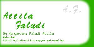 attila faludi business card